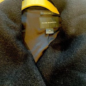 Club Monaco Coat with leather trim